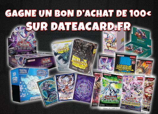 Tente de gagner un bon d'achat de 100€ sur Dateacard.fr !