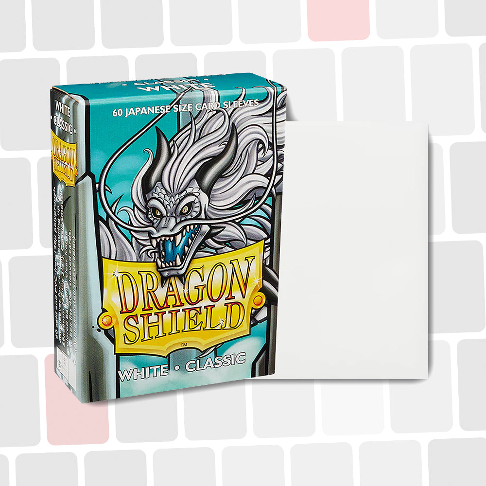 Dragon Shield - White Mini Classique - Paquet de 60