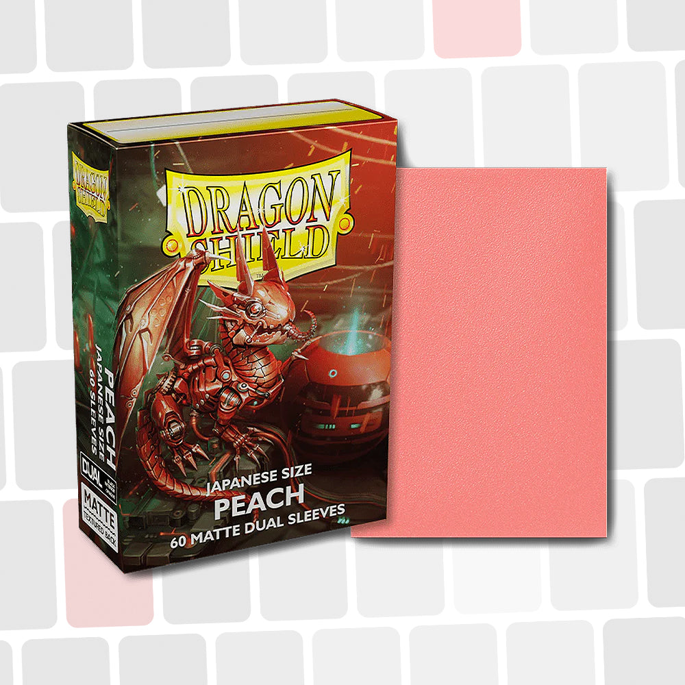 Dragon Shield - Peach Mini Dual Mat - Paquet de 60