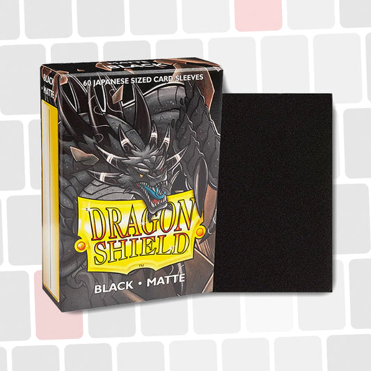 Dragon Shield - Black Mini Mat - Paquet de 60