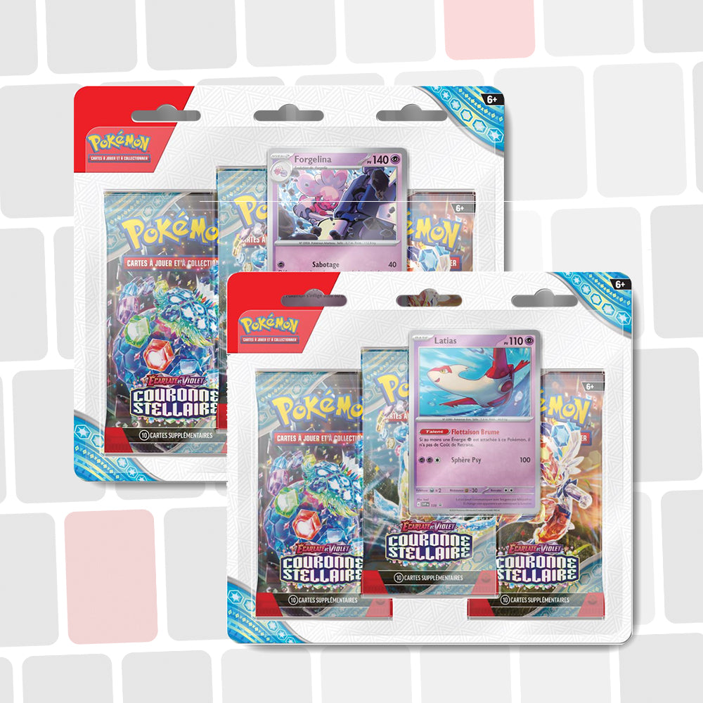 Tripack Pokémon Couronne Stellaire (EV7) Latias / Forgelina