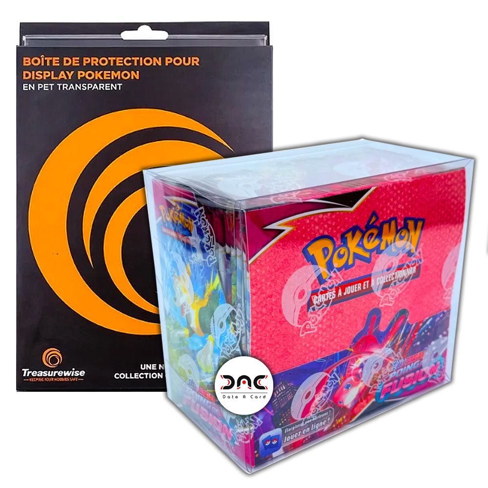 TreasureWise - Boîte de 5 Protections PET souples pour Boite de boosters Pokémon