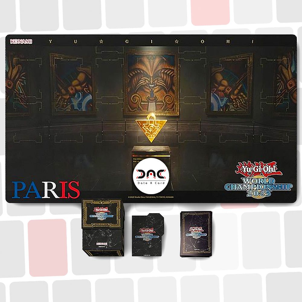 WCS 2025 Paris - Duel set Exodia - Tapis de jeu Yu-Gi-Oh! - Protège cartes - Deckbox