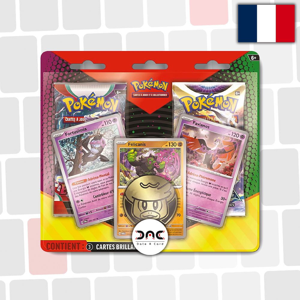 Pokémon - Duopack : Stars Etincelantes (EB9) Ecarlate et Violet (EV1) : Fortusimia, Félicanis, Favianos