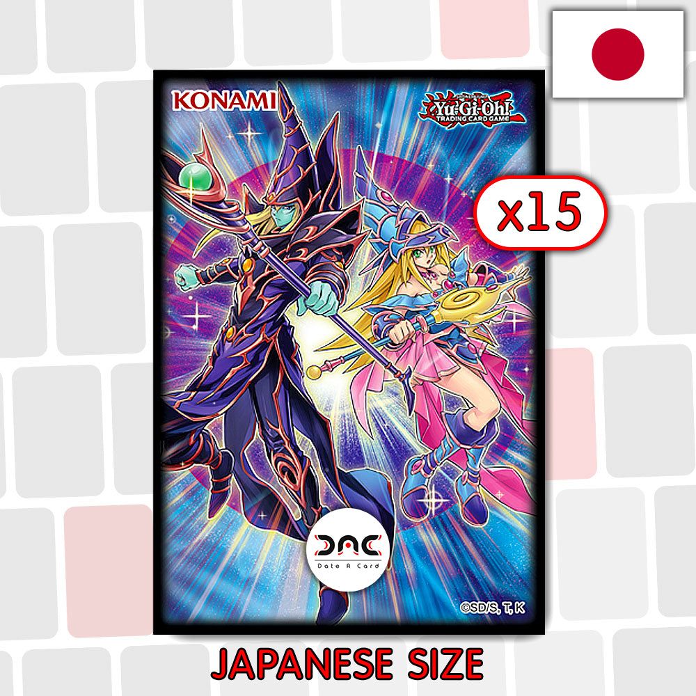 Yu-Gi-Oh! - 15 Protège cartes - Magicien et Magicienne des ténèbres