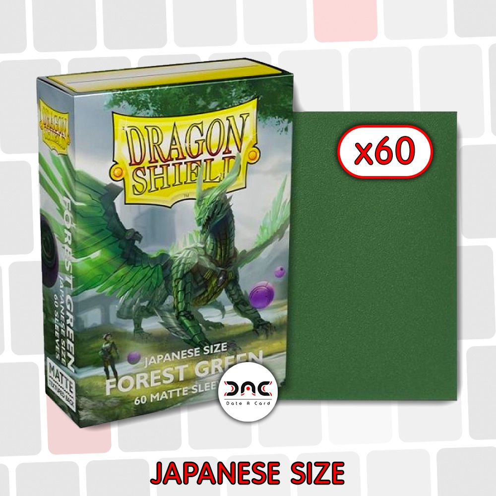 Dragon Shield - Japanese Mat - Forest Green - Paquet de 60