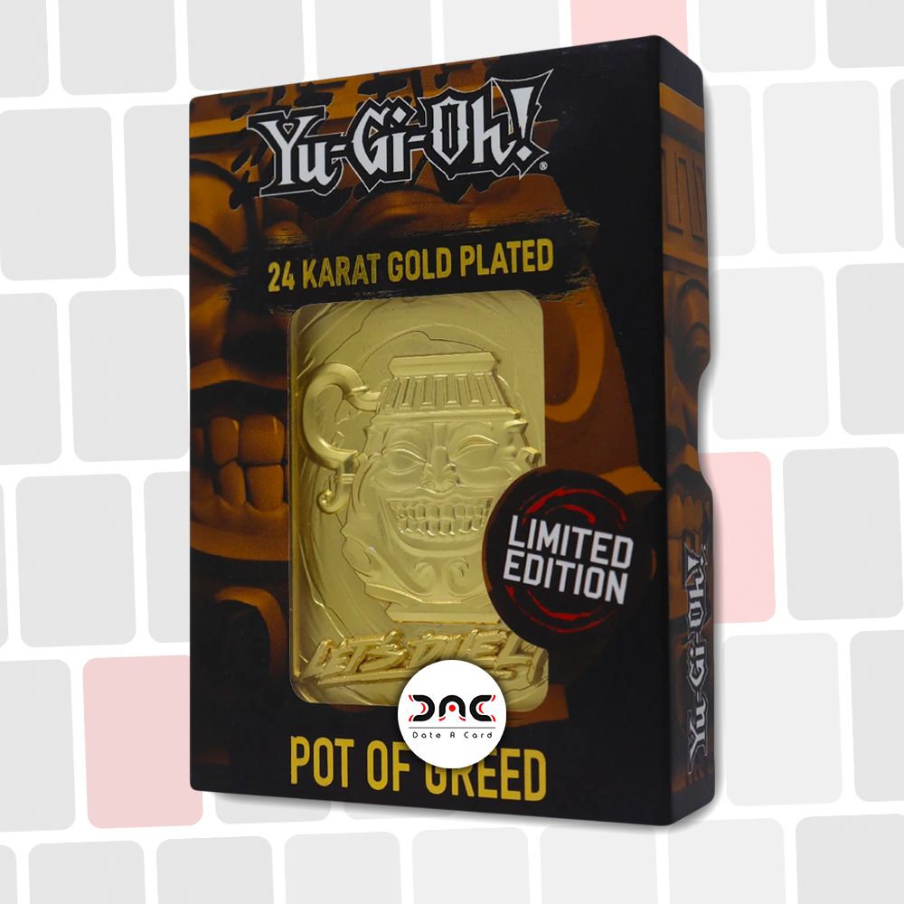 Yu-Gi-Oh ! - Limited Edition 24k Gold Plated - Pot of Greed