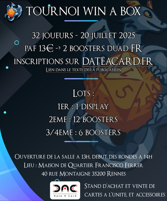 Inscription tournoi MP25 21/09/2025