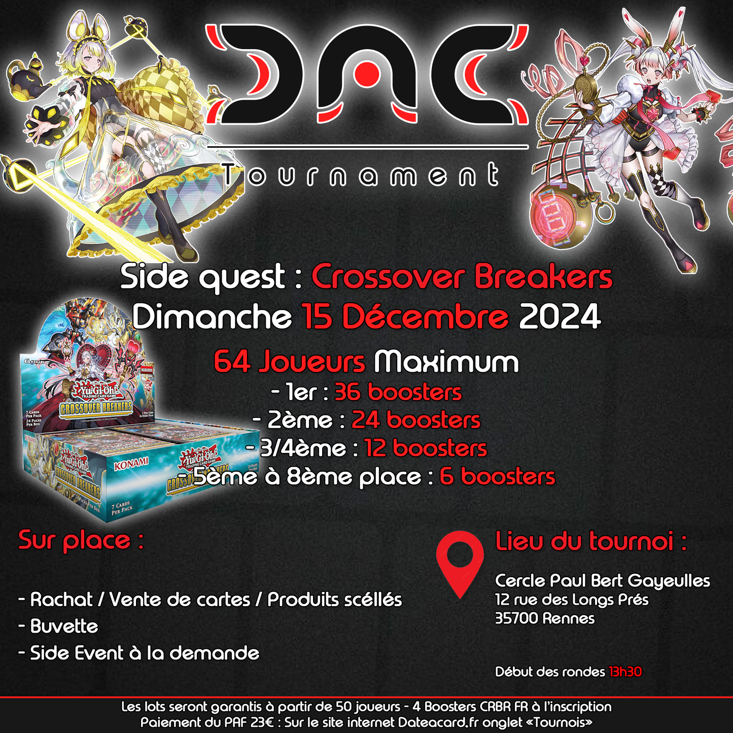 Inscription tournoi Crossover Breakers 15/12/2024