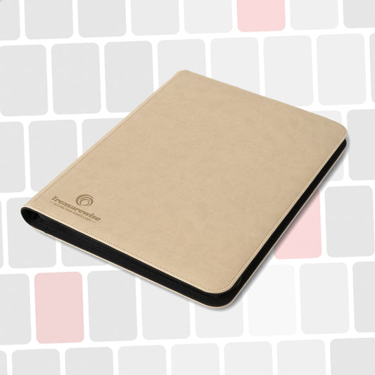 WiseGuard Toploader Zip Binder - Sable/White 3*3