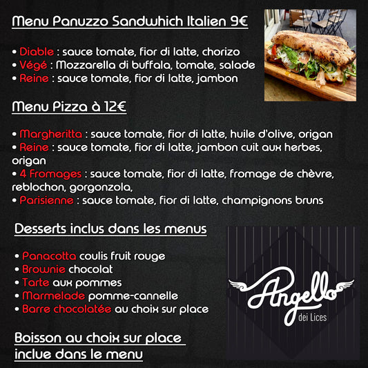 Menu DAC Tournament 14 - Burst Protocole - 8 février 2026