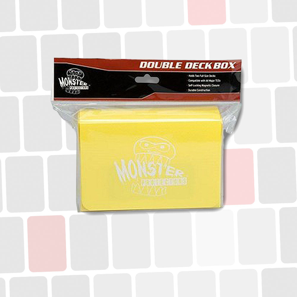 Double Deckbox Monster Jaune - Fermeture Magnétique