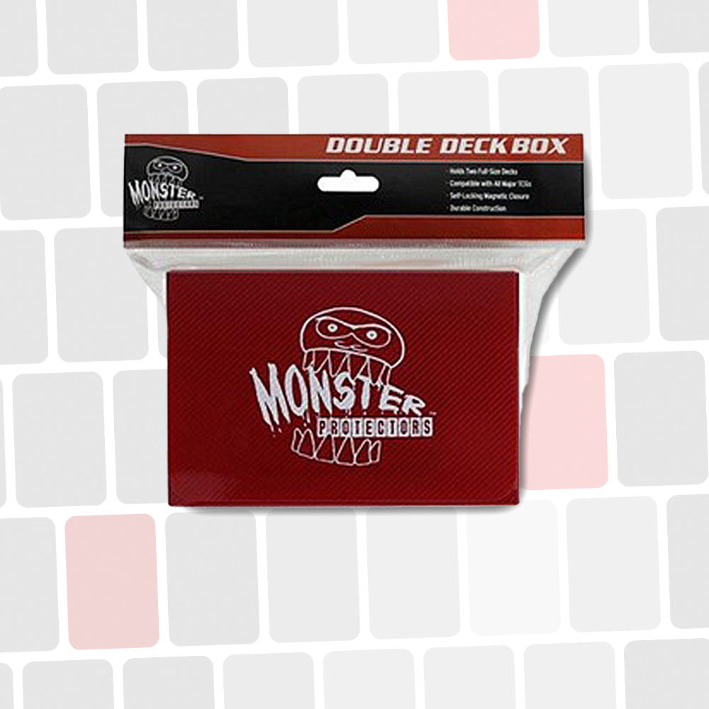 Double Deckbox Monster Rouge - Fermeture Magnétique