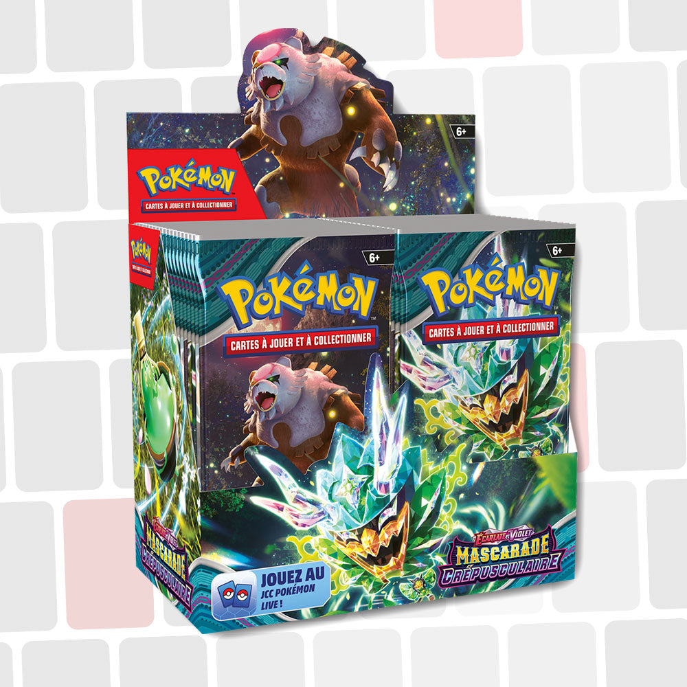 Boite de 36 Boosters Pokémon - Mascarade Crépusculaire EV06