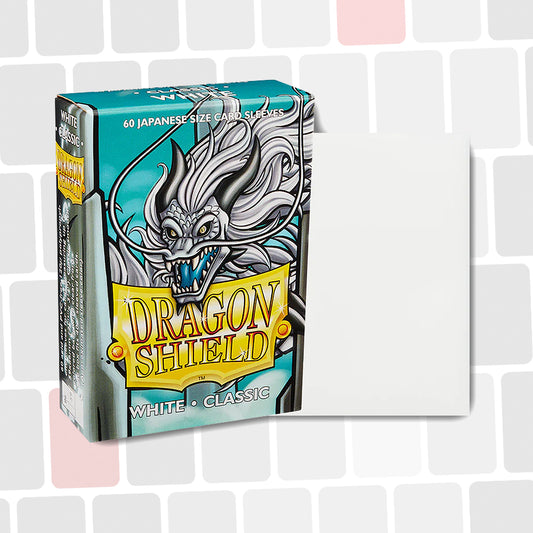 Dragon Shield - White Mini Classique - Paquet de 60
