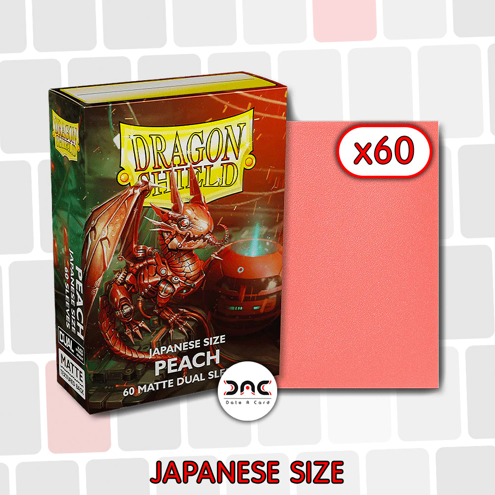 Dragon Shield - Japanese Dual Mat - Peach - Paquet de 60