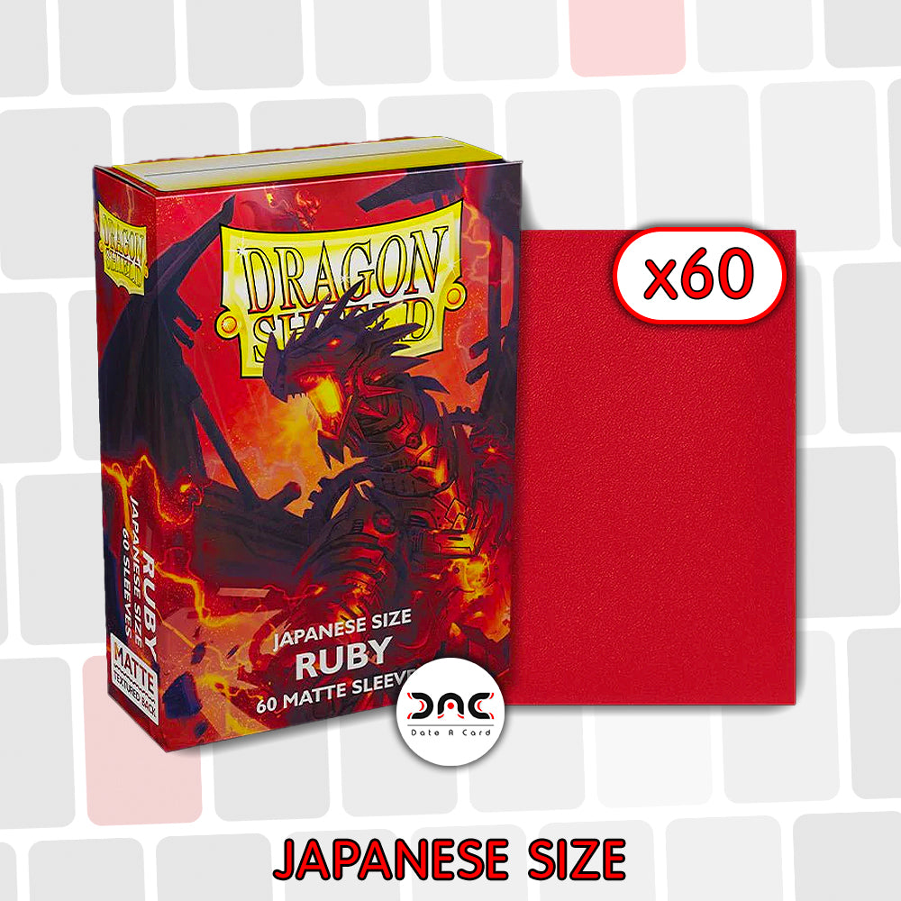 Dragon Shield - Japanese Dual Mat - Ruby - Paquet de 60