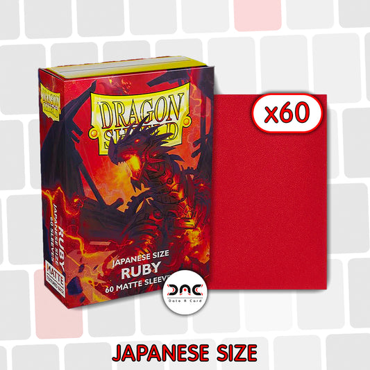 Dragon Shield - Japanese Dual Mat - Ruby - Paquet de 60