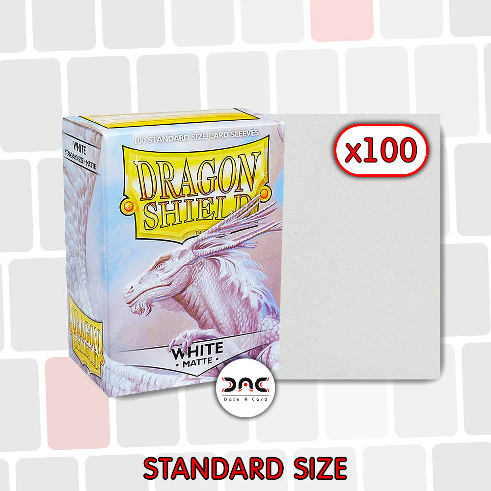 Dragon Shield - Standard Mat - White - Paquet de 100