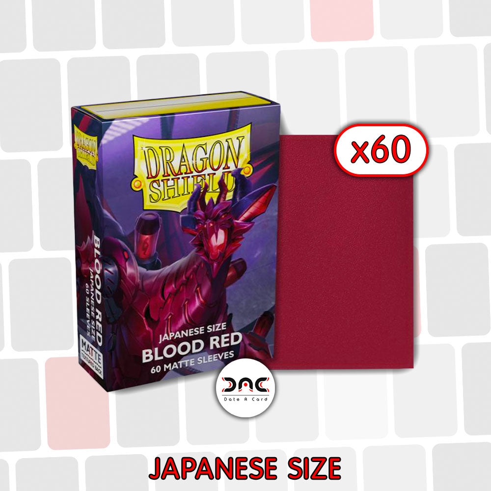 Dragon Shield - Japanese Mat - Blood Red - Paquet de 60