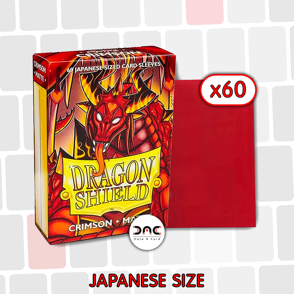 Dragon Shield - Japanese Mat - Crimson - Paquet de 60