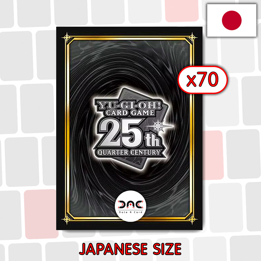 Yu-Gi-Oh! - 70 Protège cartes OCG - Japonaises - Quart de siècle noir