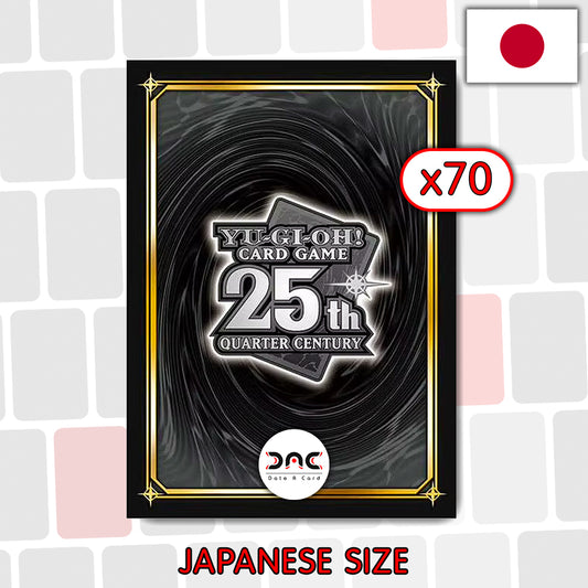 Yu-Gi-Oh! - 70 Protège cartes OCG - Japonaises - Quart de siècle noir