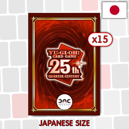 Yu-Gi-Oh! - 15 Protège cartes OCG - Japonaises - Quart de siècle rouge