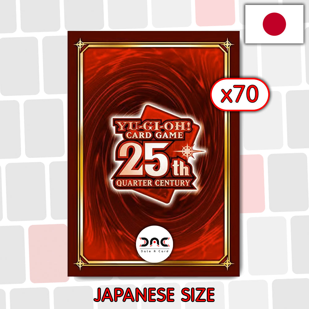 Yu-Gi-Oh! - 70 Protège cartes OCG - Japonaises - Quart de siècle rouge