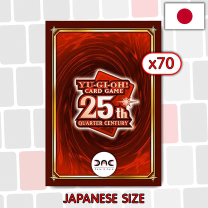 Yu-Gi-Oh! - 70 Protège cartes OCG - Japonaises - Quart de siècle rouge