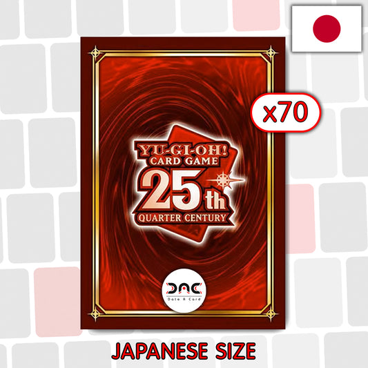 Yu-Gi-Oh! - 70 Protège cartes OCG - Japonaises - Quart de siècle rouge
