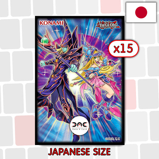 Yu-Gi-Oh! - 15 Protège cartes - Magicien et Magicienne des ténèbres