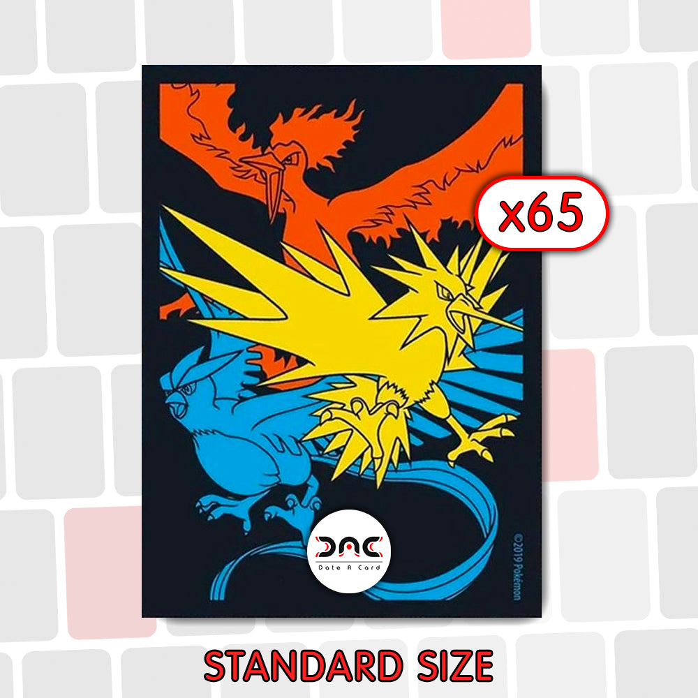 Pokémon - 65 Protège-cartes - Electhor, Sulfura, Artikodin