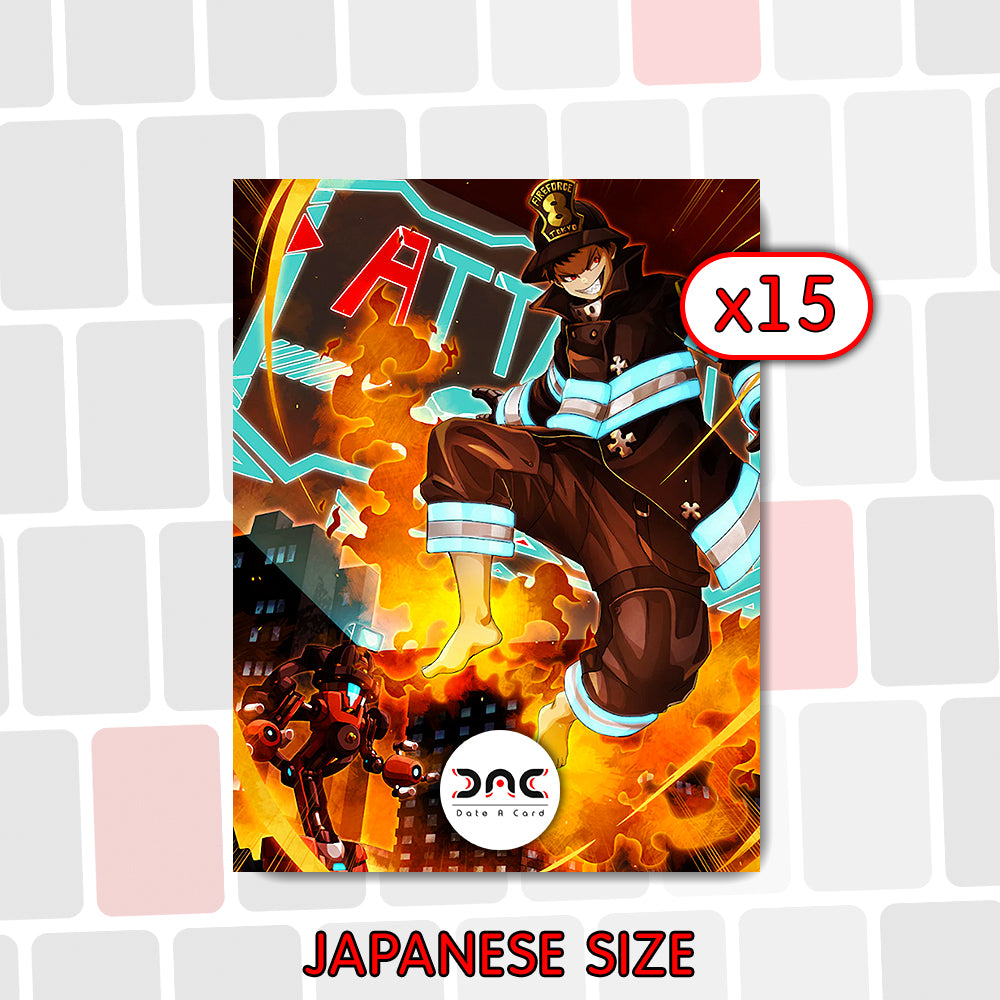 15 Protège cartes - Fire Force Rescue Ace