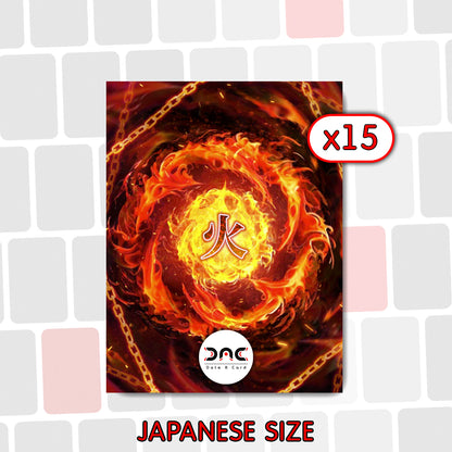 15 Protège cartes - Elemental Fire