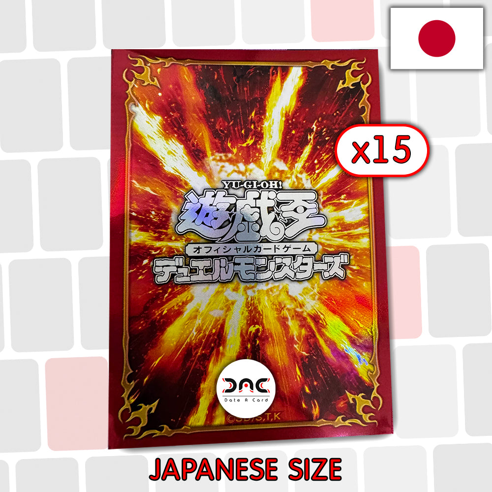 Yu-Gi-Oh! - 15 Protège cartes OCG - Japonaises - Feu explosion