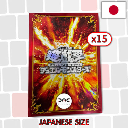 Yu-Gi-Oh! - 15 Protège cartes OCG - Japonaises - Feu explosion