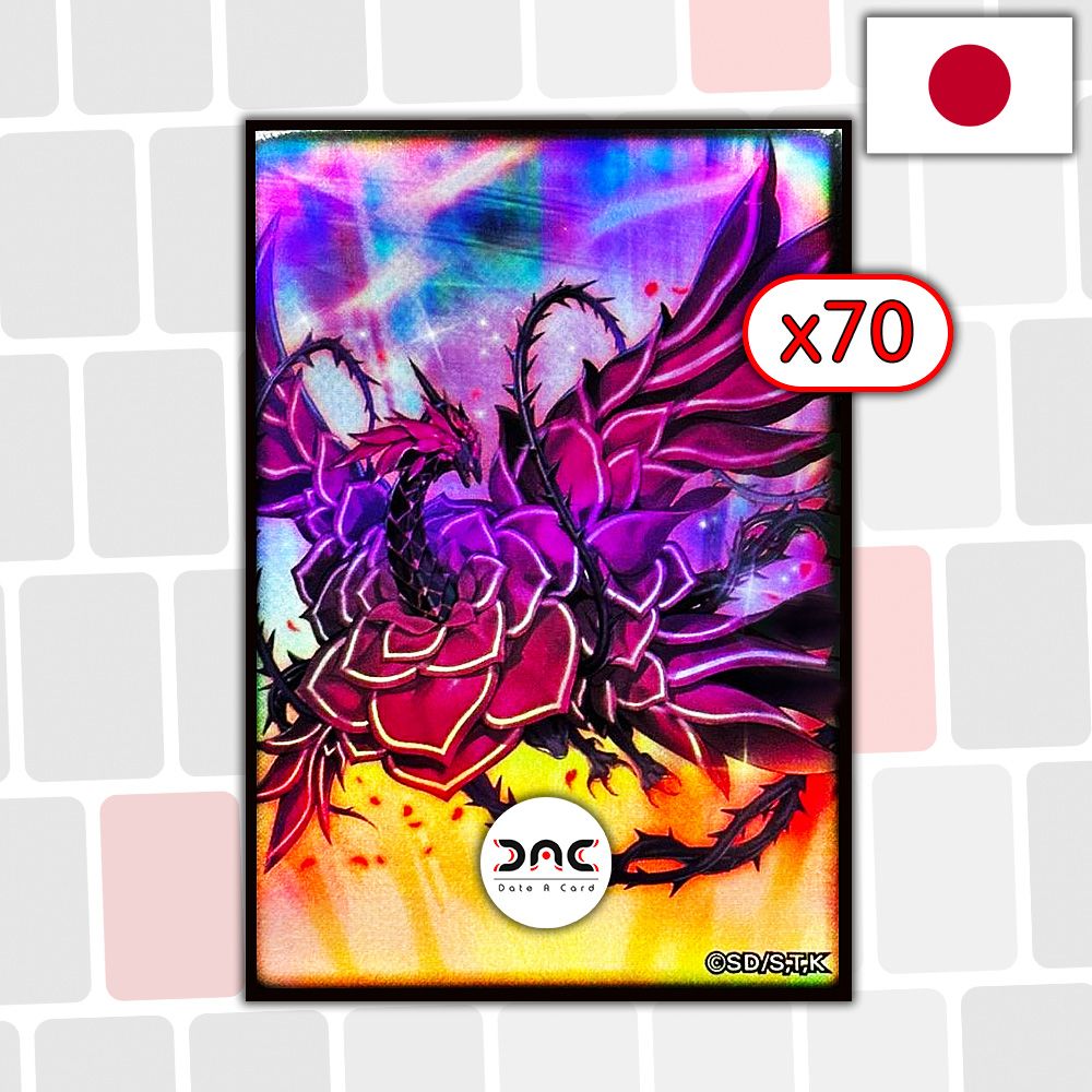Yu-Gi-Oh! - 70 Protège cartes OCG - Japonaises - Ruddy Rose Dragon