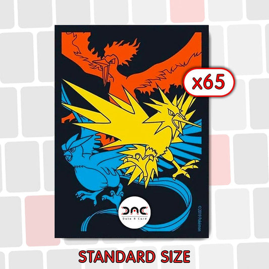 Pokémon - 65 Protège-cartes - Electhor, Sulfura, Artikodin