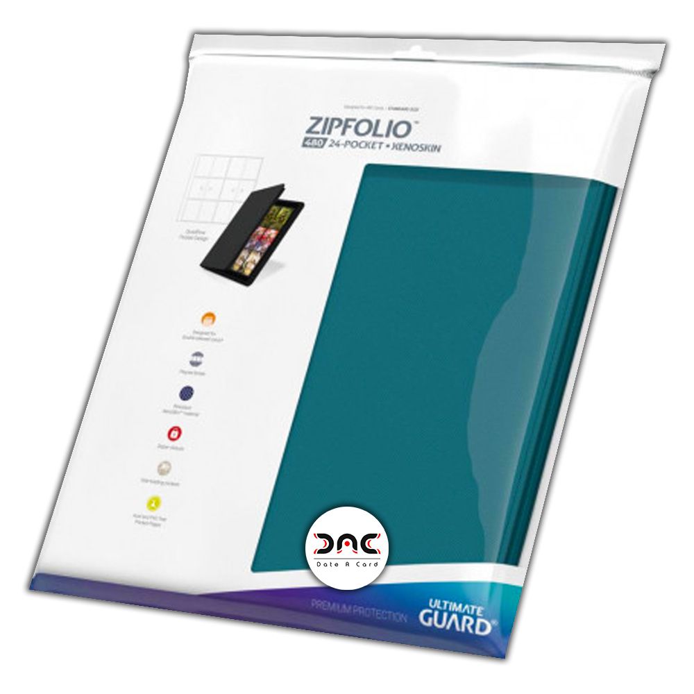 Ultimate Guard - Portfolio 24-Pocket QuadRow ZipFolio XenoSkin 480 - Bleu pétrole