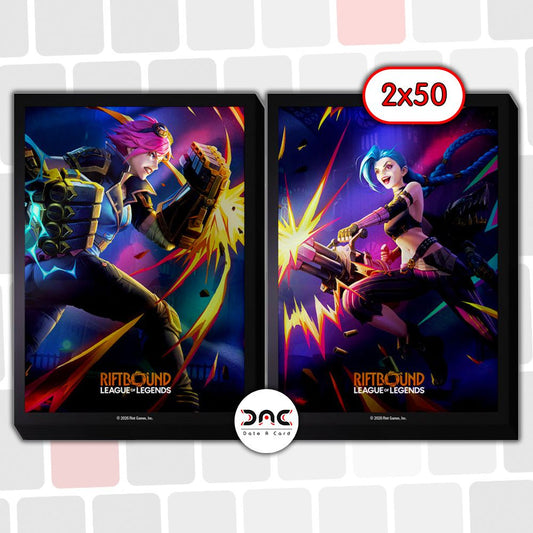 Riftbound - Protèges Cartes - Jinx Vs Vi (50 sleeves x2)