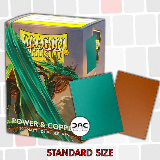 Dragon Shield - Standard Dual Mat - Power & Copper - Paquet de 100