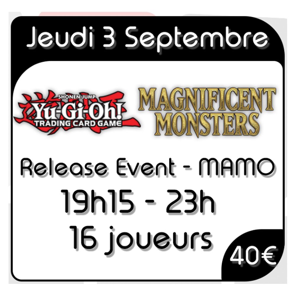 Yu-Gi-Oh - Release Event MAMO - Jeudi 3 Septembre 2026