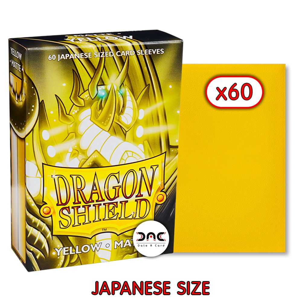 Dragon Shield - Japanese Mat - Yellow Mat - Paquet de 60
