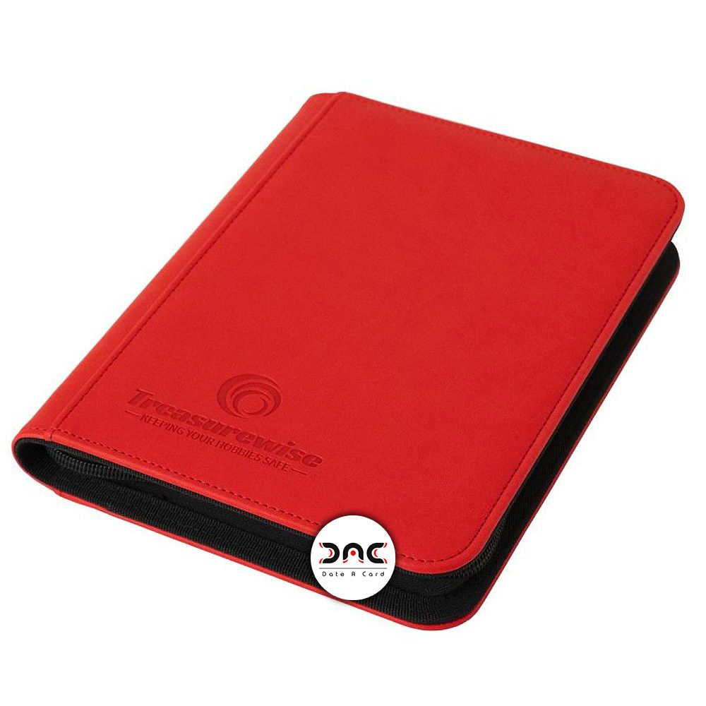 TreasureWise - WiseGuard Mini Zip Binder 4 cases - Rouge