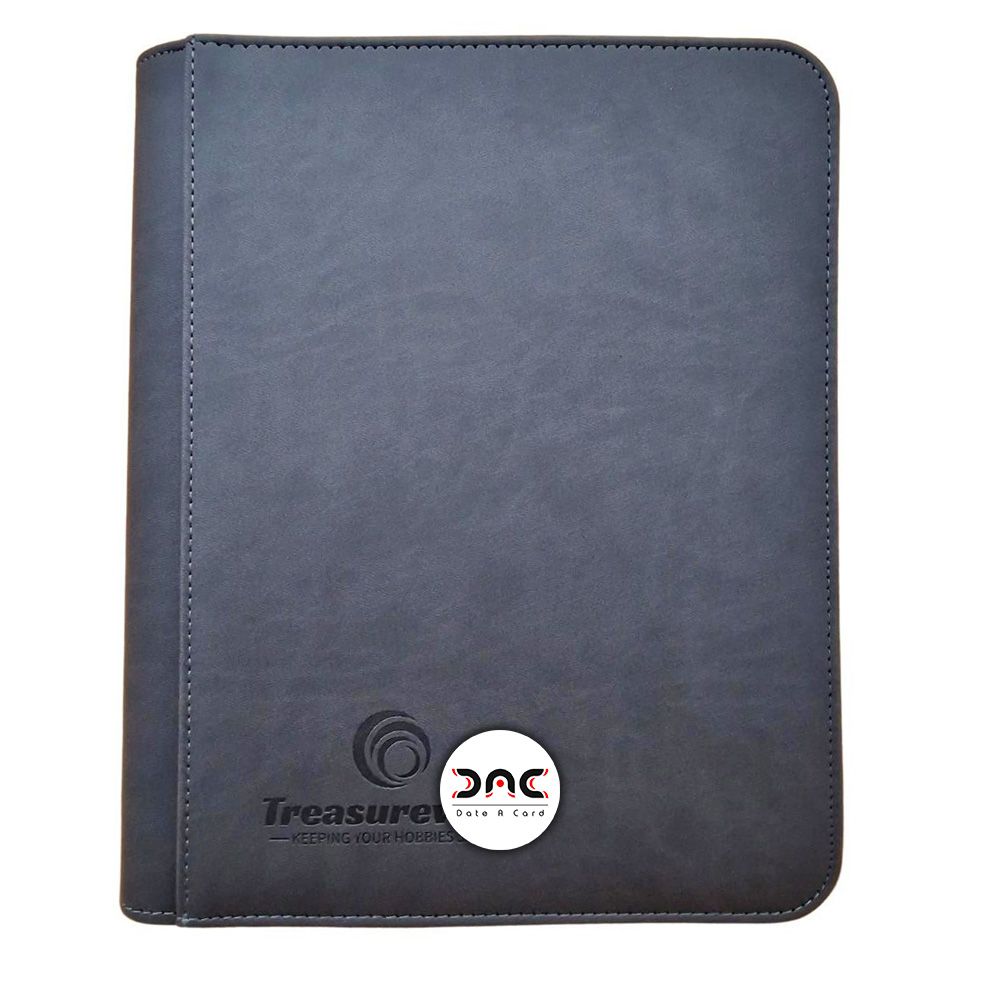 TreasureWise - WiseGuard Mini Zip Binder Toploader 4 cases - Gris
