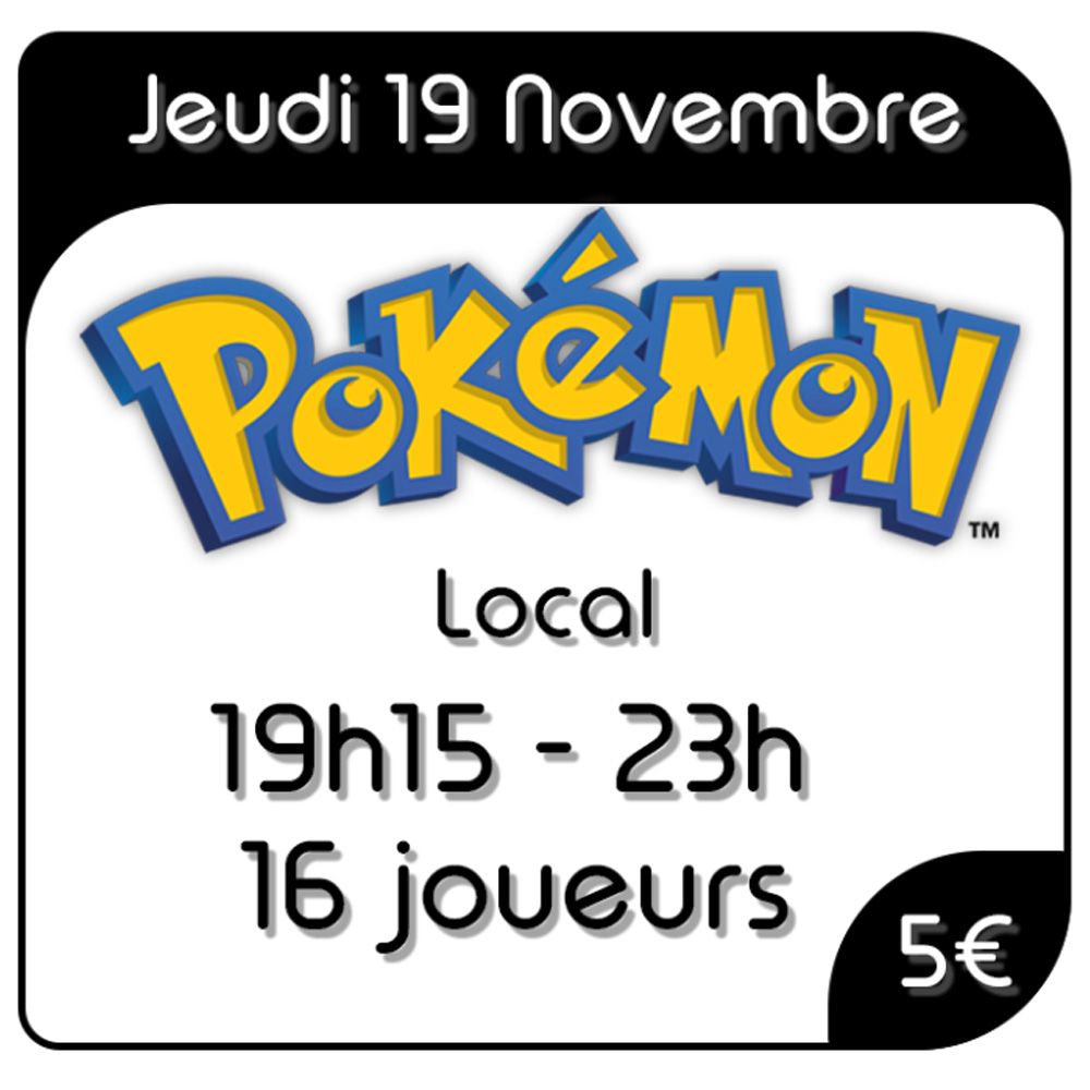 Pokémon - Local - Jeudi 19 Novembre 2026