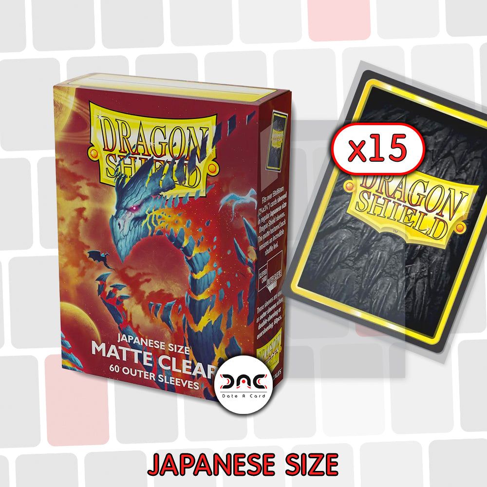 Dragon Shield - Japanese Outer Mat - Transparent - Paquet de 15