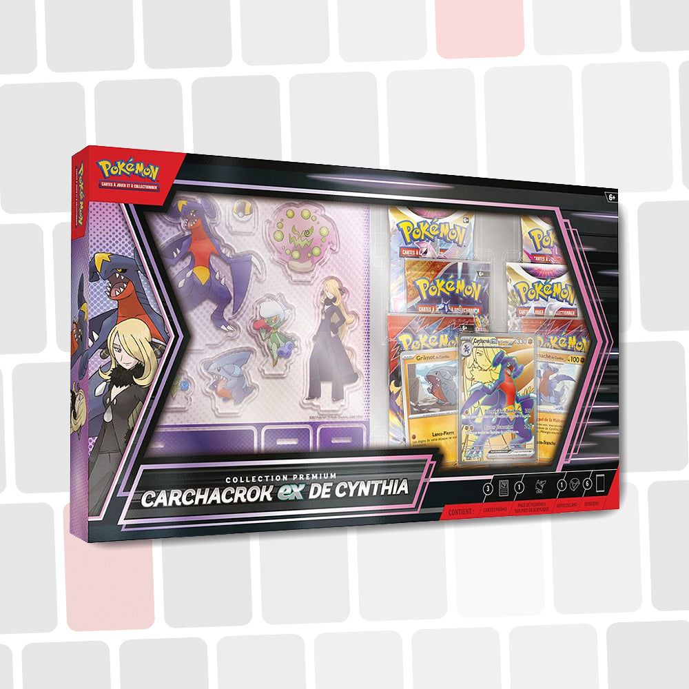 Pokémon - Coffret 6 Boosters Collection Premium Carchacrok EX de Cynthia