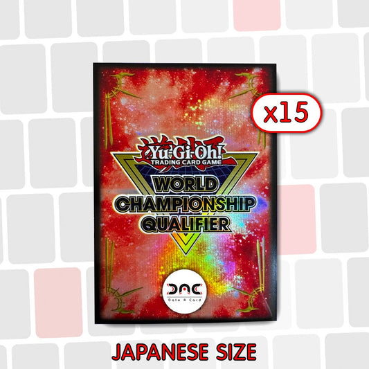 Yu-Gi-Oh! - 15 Protège-cartes exclusifs - WCQ Top Cut  2025 - Rouge - WCQ